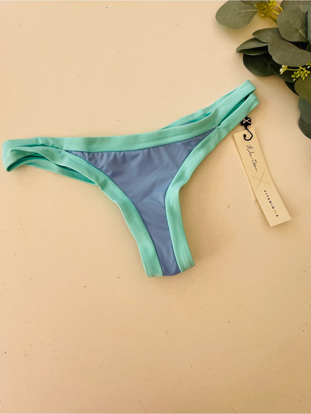 Vitamin A Color Block Cheeky Bikini Bottom